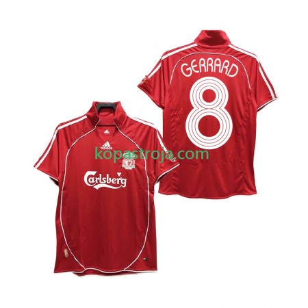 Billiga Fotbollströjor Liverpool GERRARD 8 2006 2008 Retro Hemma tröja Kortärmad